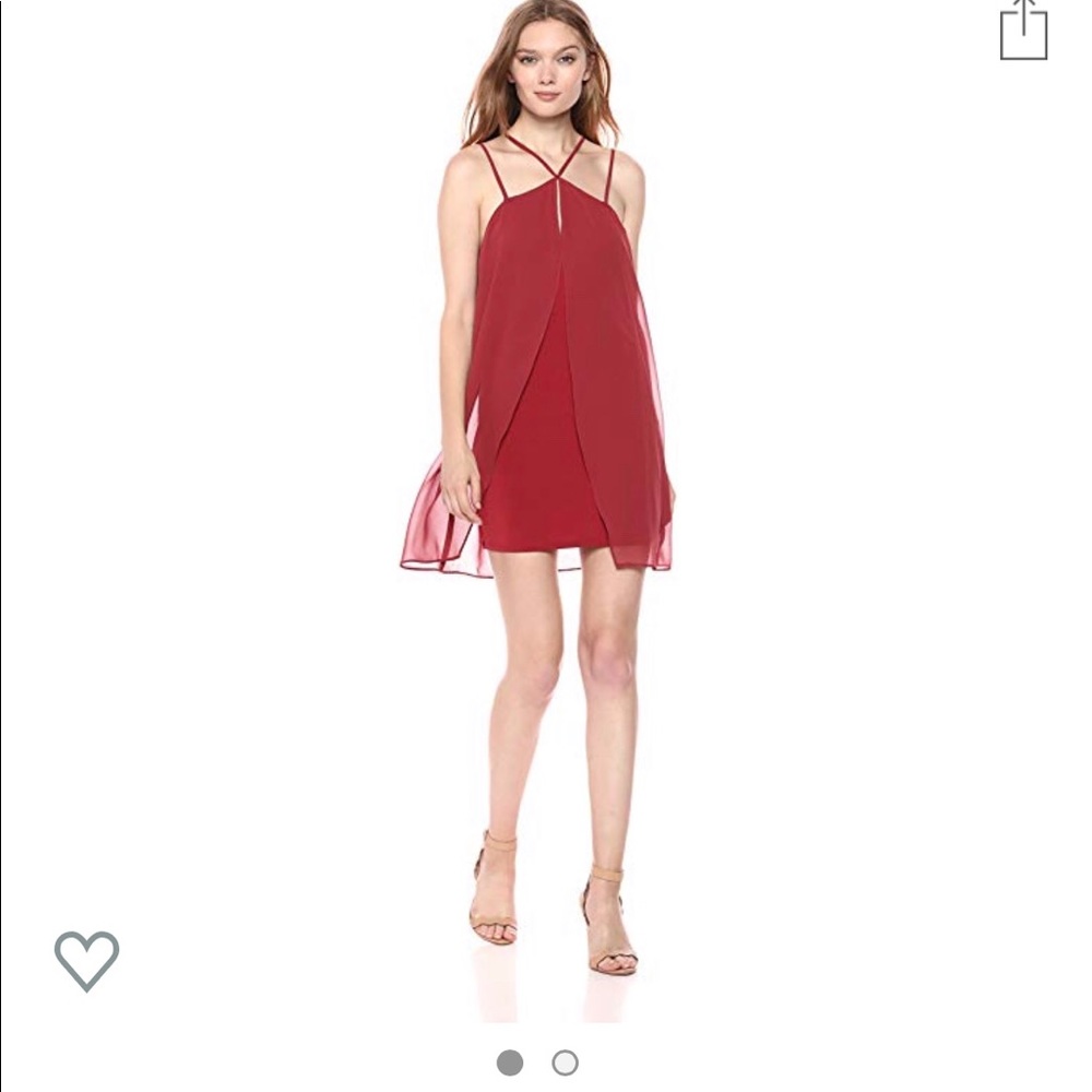 BCBG Auburn knee length dress.Racer back detailing